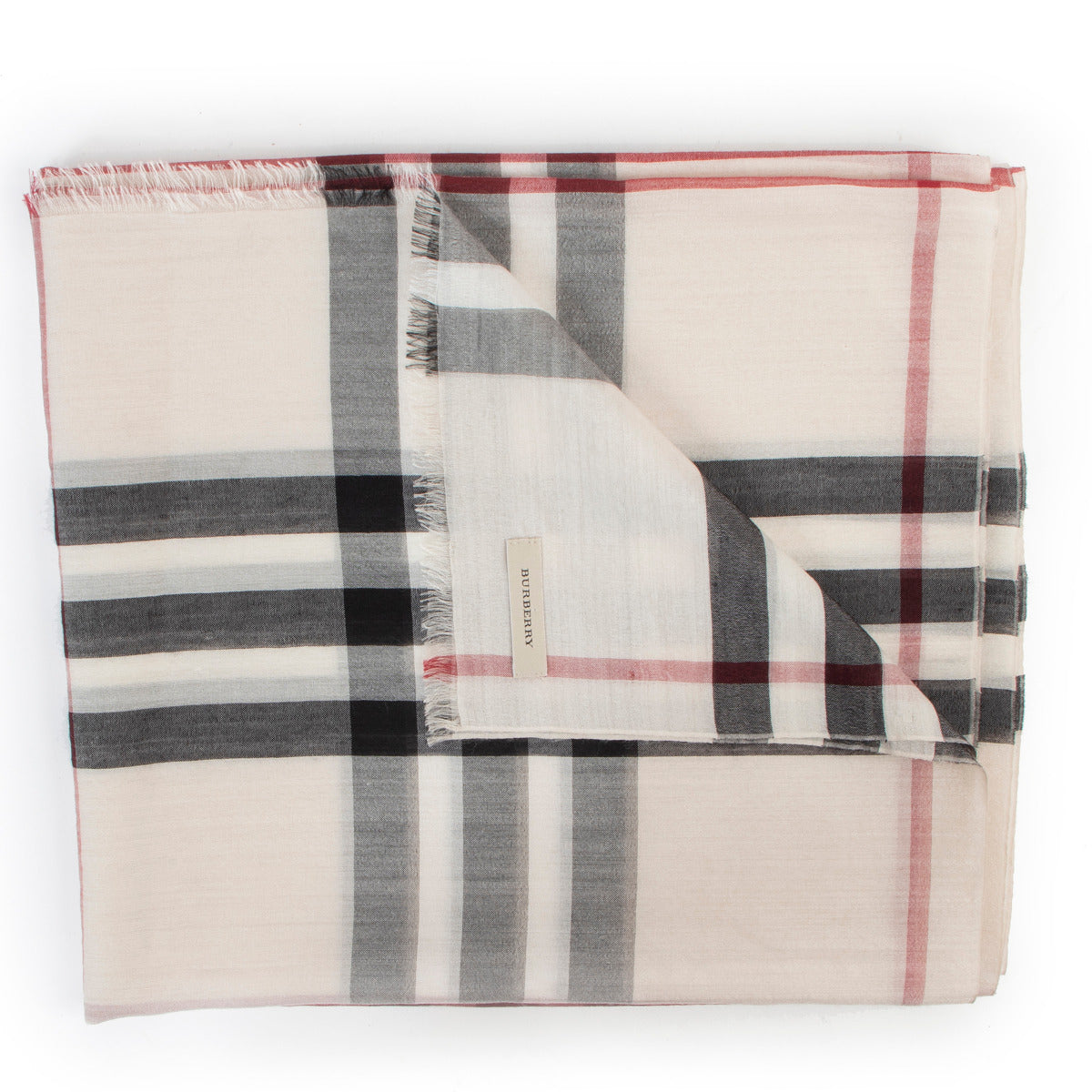Shop safe online at Labellov in Antwerp this 100% authentic second hand Burberry Beige Scarf