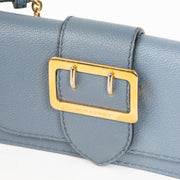 Authentic pre-loved Burberry Blue The Buckle Mini Crossbody Bag on Labellov.com