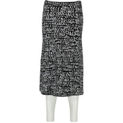 Balenciaga Fall 2019 Velvet Wave Curved Knit A-line Skirt