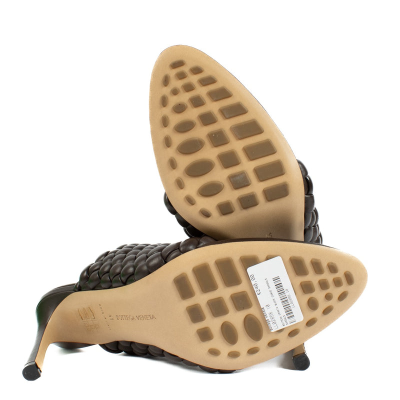 Authentic Second hand Bottega Veneta brown curve Sandals on Labellov.com