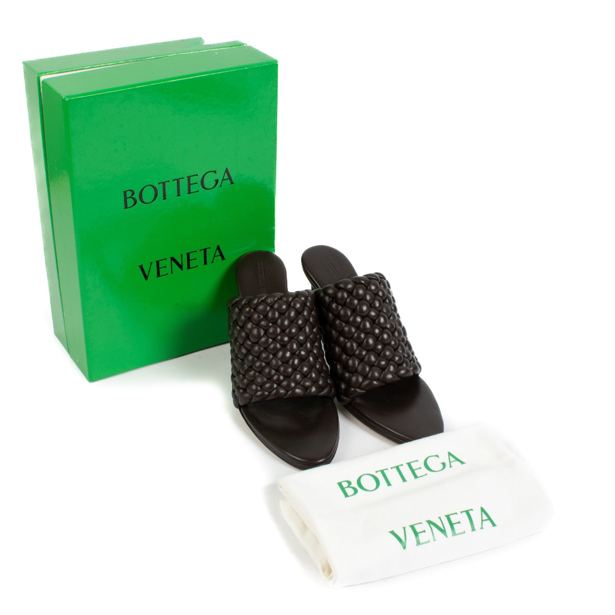 Authentic Second hand Bottega Veneta brown curve Sandals on Labellov.com