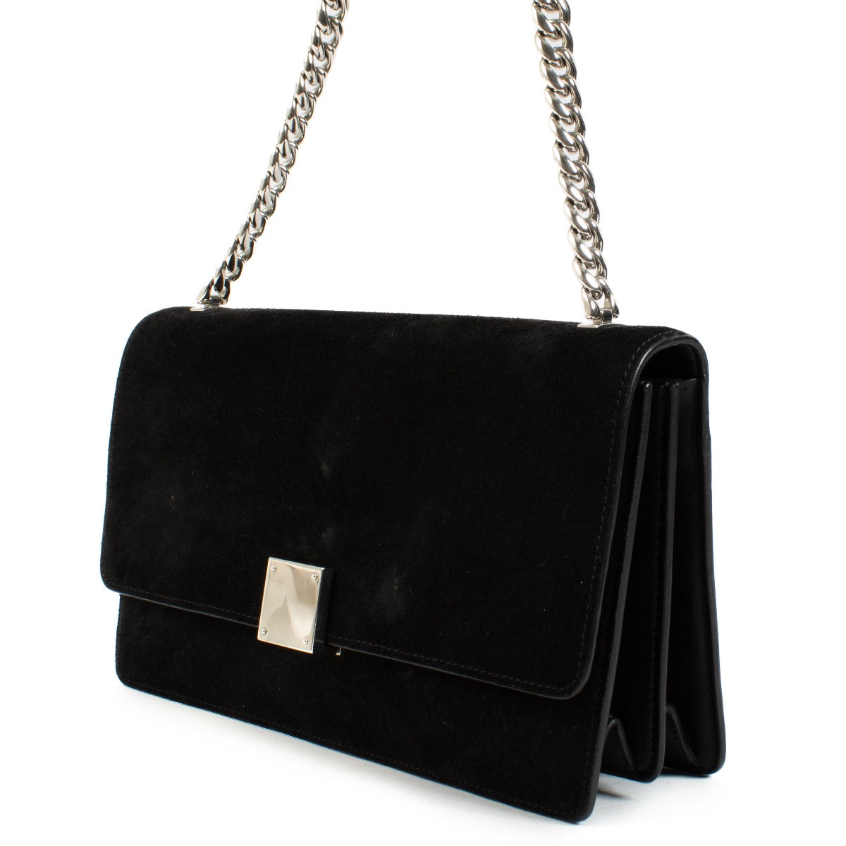Authentic second hand Celine Black Suede East West Box Bag on Labellov.com