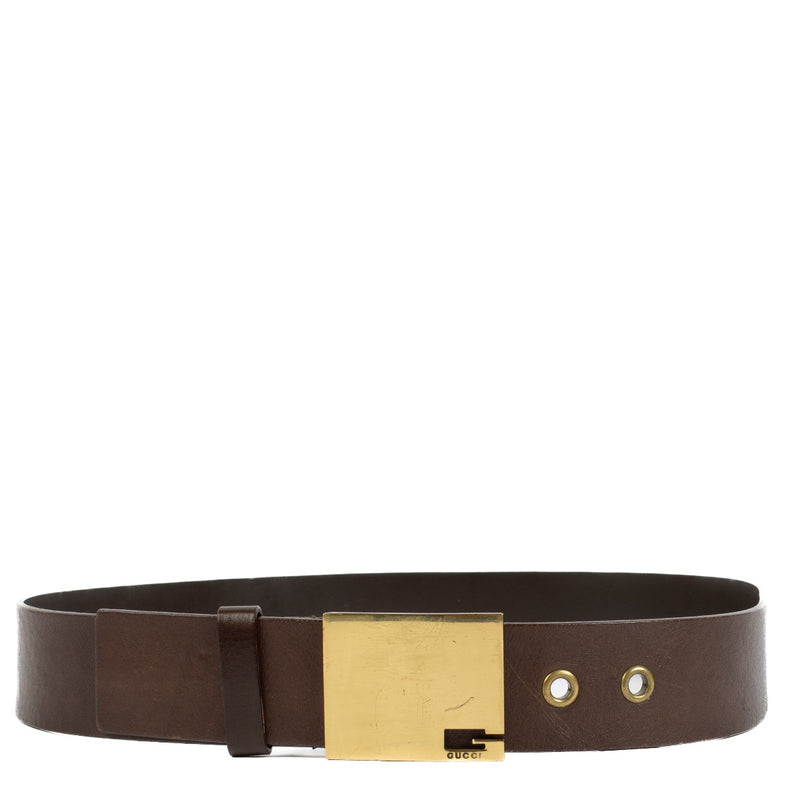 Gucci bruine riem - maat 80