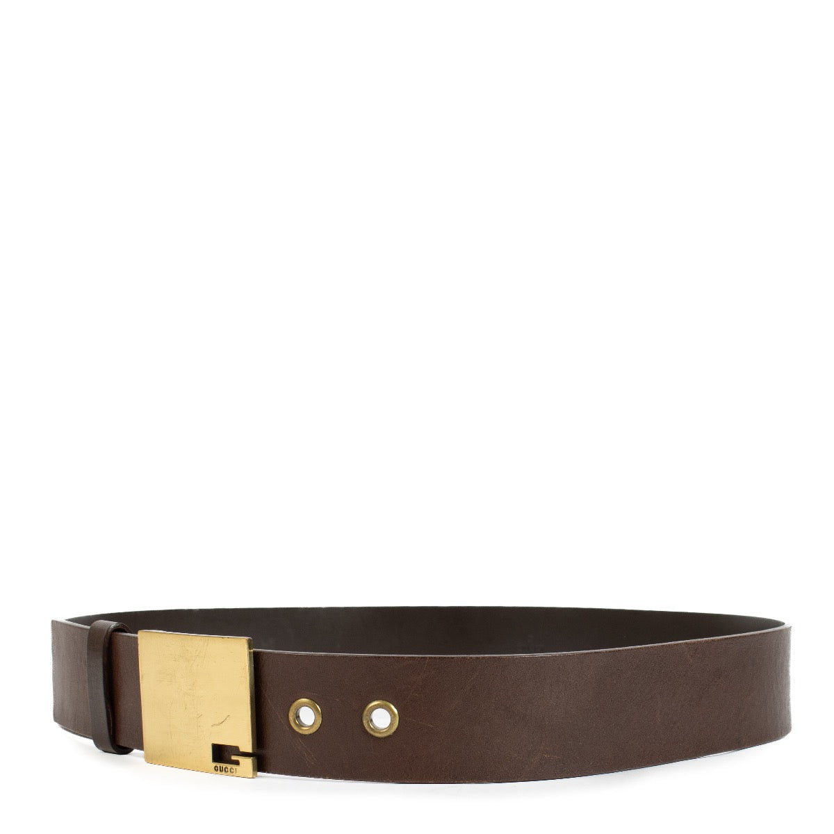 Gucci bruine riem - maat 80