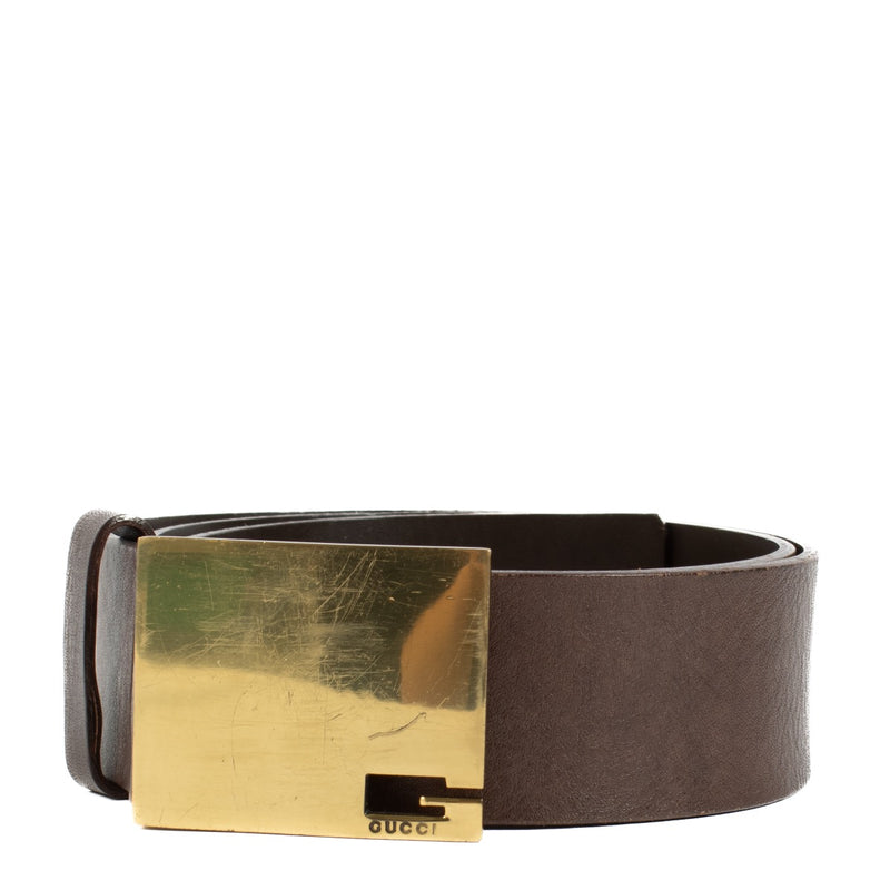 Gucci bruine riem - maat 80