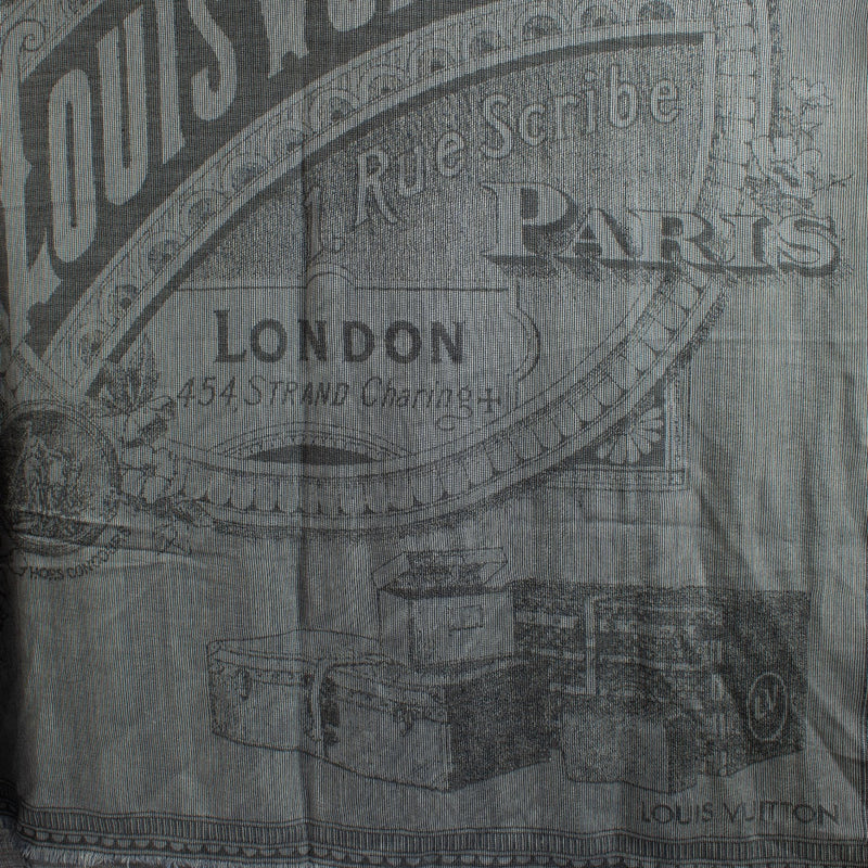 Authentic second hand Louis Vuitton Grey Shawl Scarf on Labellov.com