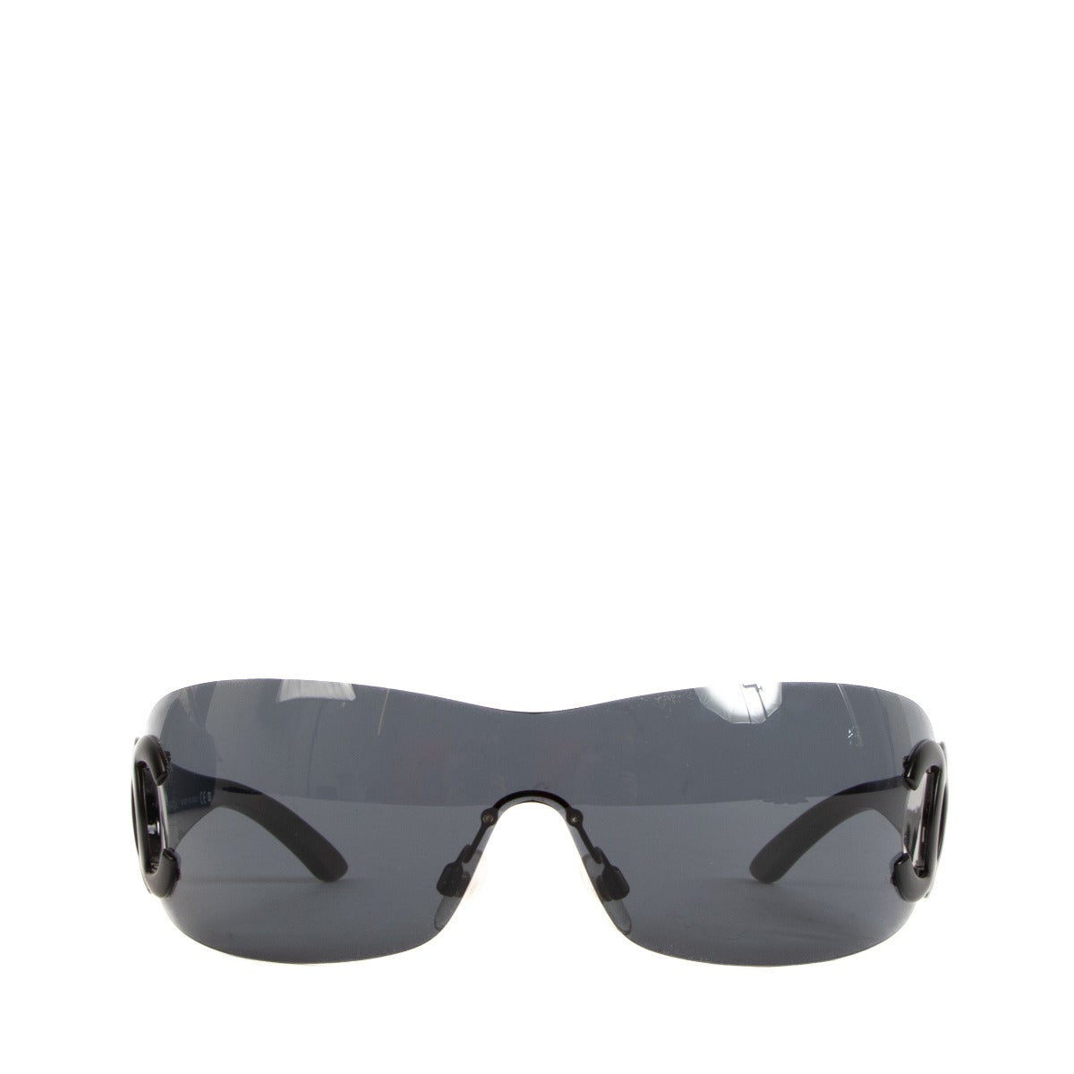 Chanel 4124 All Black CC Shield Sunglasses