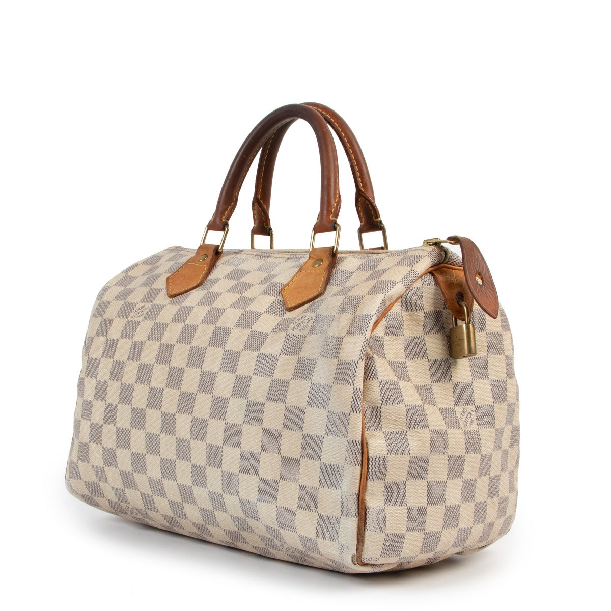 Louis Vuitton Speedy 30 Toile Damier Azur Anse Supérieure