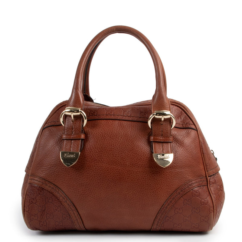 Gucci Brown Guccissima Signoria Large Dome Bag