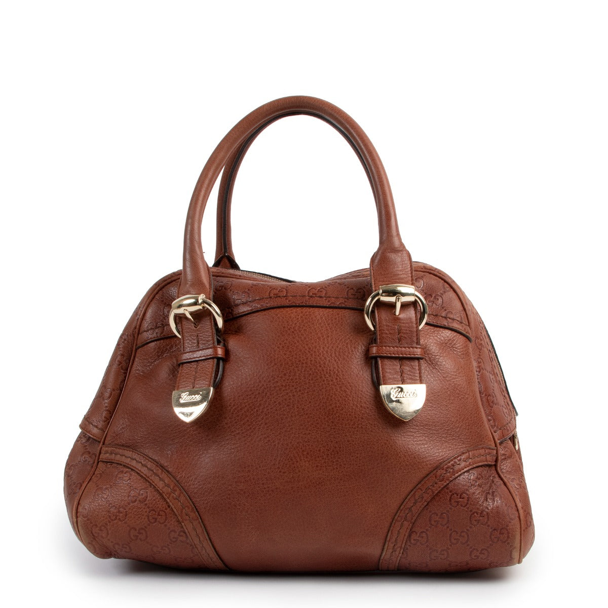 Gucci Brown Guccissima Signoria Large Dome Bag