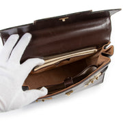 Shop authentic second hand luxury designer vintage Delvaux Tempête MM Brown Handbag at Labellov