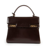 Shop authentic second hand luxury designer vintage Delvaux Tempête MM Brown Handbag at Labellov
