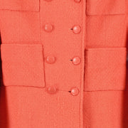 Buy an 100% authentic Chanel Coral Wool Jacket Size 42 (FR) at Labellov