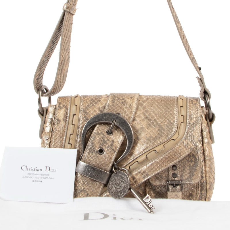 Christian Dior Gaucho Saddle Limited Edition Python Bag
