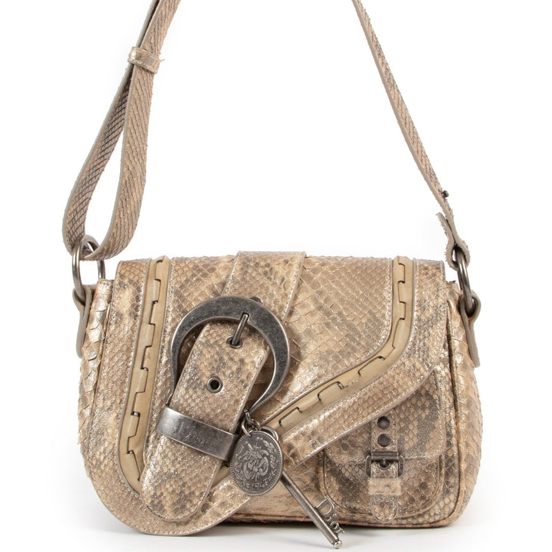 Christian Dior Gaucho Saddle Limited Edition Python Bag