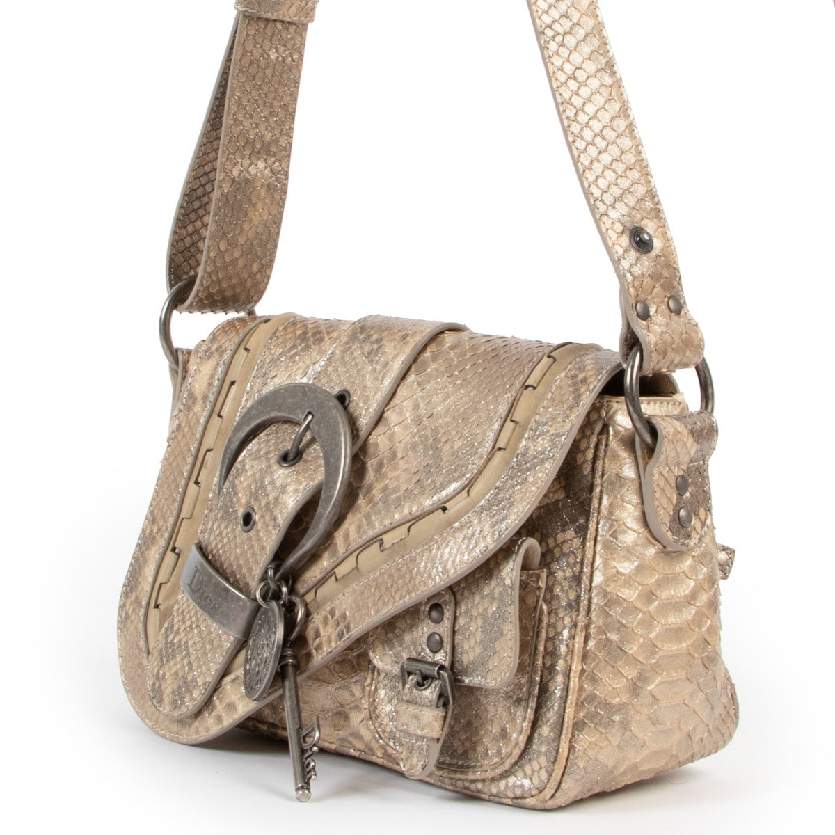 Christian Dior Gaucho Saddle Limited Edition Python Bag