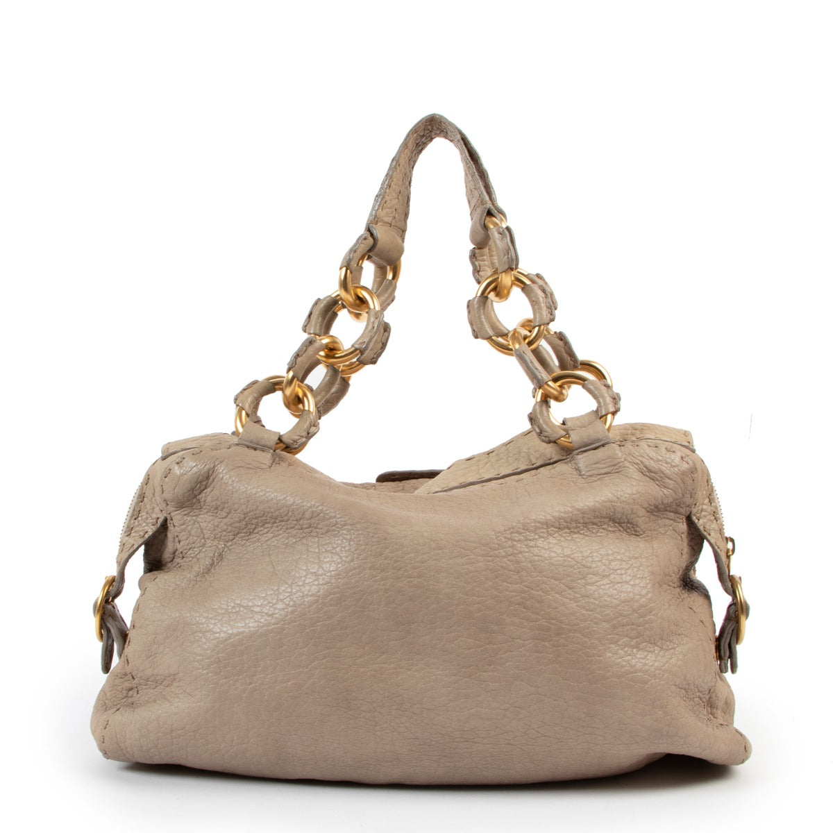 Shop safe online Valentino beige top handle bag, Shop online 100% authentic Valentino bag. Preloved Valentino top handle bag in very good condition.