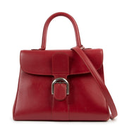 Shop authentic vintage second hand designer Delvaux Red Brillant MM Jumping Shoulder Bag at Labellov