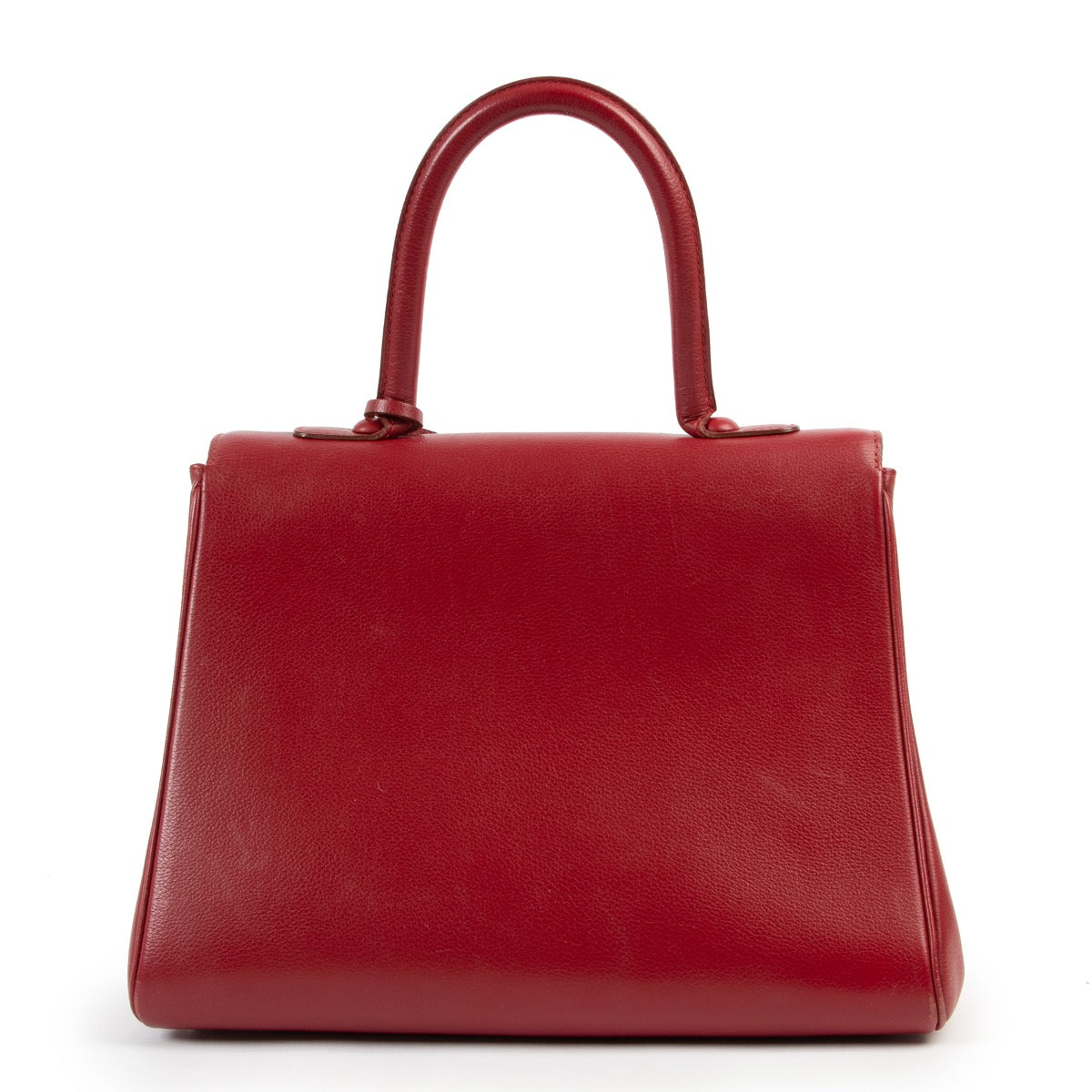 Shop authentic vintage second hand designer Delvaux Red Brillant MM Jumping Shoulder Bag at Labellov