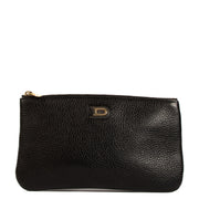 Buy real authentic Delvaux Black Leather Pouch safe online at Labellov.com or in Brussels, Antwerp and Knokke