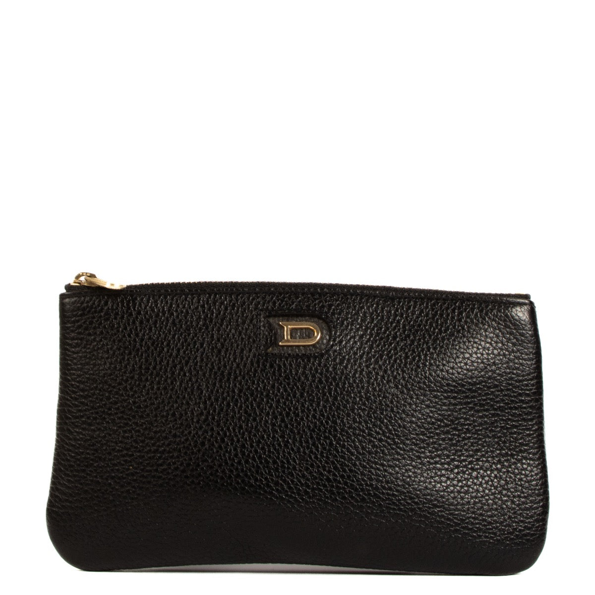 Buy real authentic Delvaux Black Leather Pouch safe online at Labellov.com or in Brussels, Antwerp and Knokke