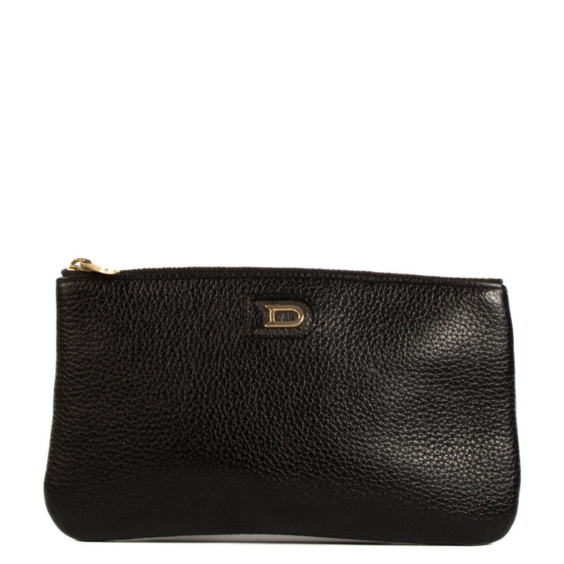 Buy real authentic Delvaux Black Leather Pouch safe online at Labellov.com or in Brussels, Antwerp and Knokke