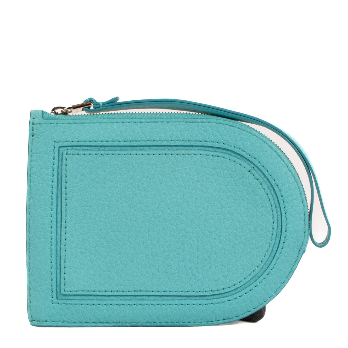 Buy real authentic Delvaux Turquoise Leather Pin D Wallet safe online at Labellov.com or in Brussels, Knokke and Antwerp