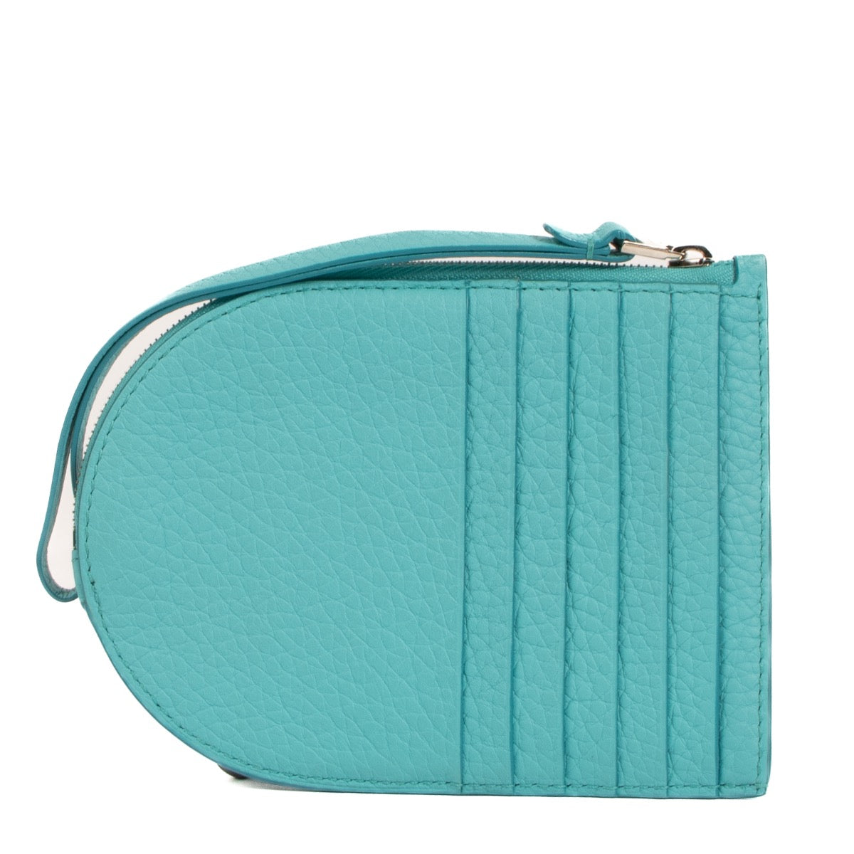 Buy real authentic Delvaux Turquoise Leather Pin D Wallet safe online at Labellov.com or in Brussels, Knokke and Antwerp