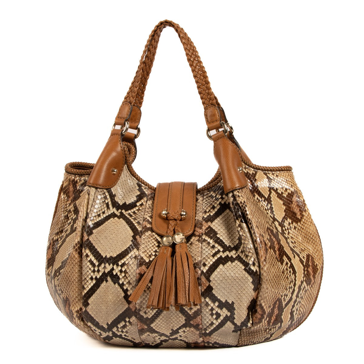Gucci Snakeskin Marrakech Hobo Bag