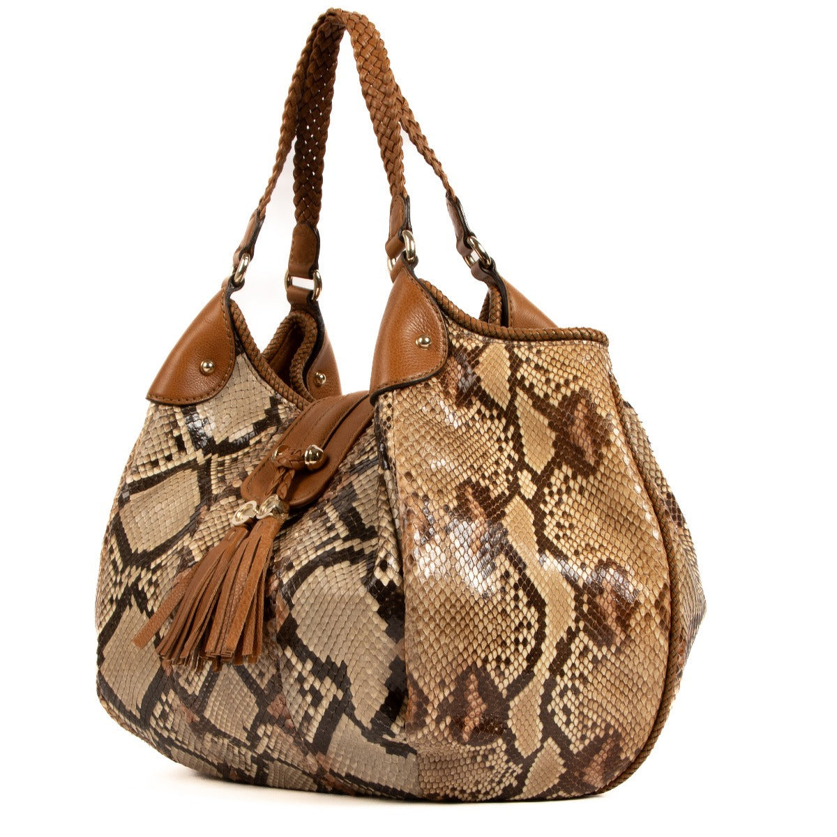 Gucci Snakeskin Marrakech Hobo Bag
