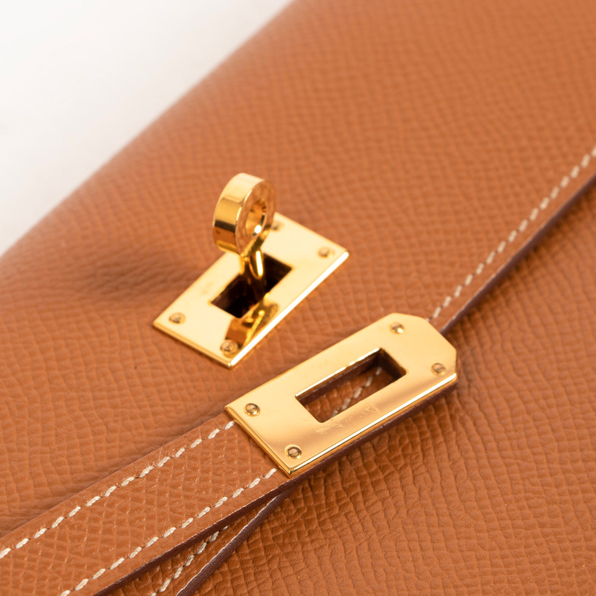 Portefeuille Hermès Kelly Classique Epsom Or GHW