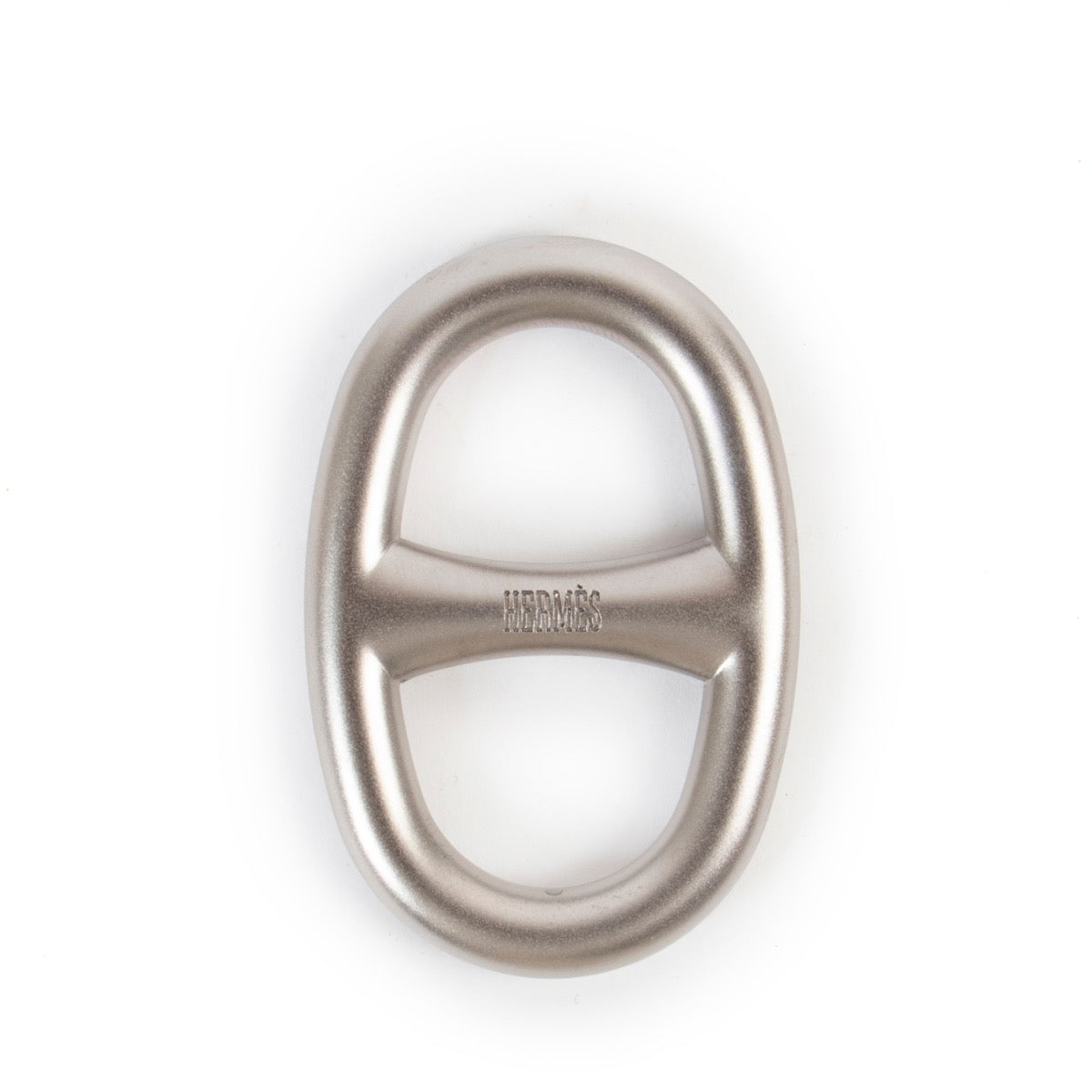 Hermès Matt Silver Chaine D'Ancre Scarf Ring