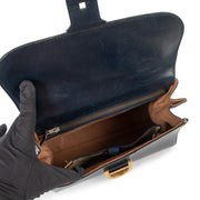 Second hand authentic vintage Delvaux Blue Brillant MM Vintage Handbag