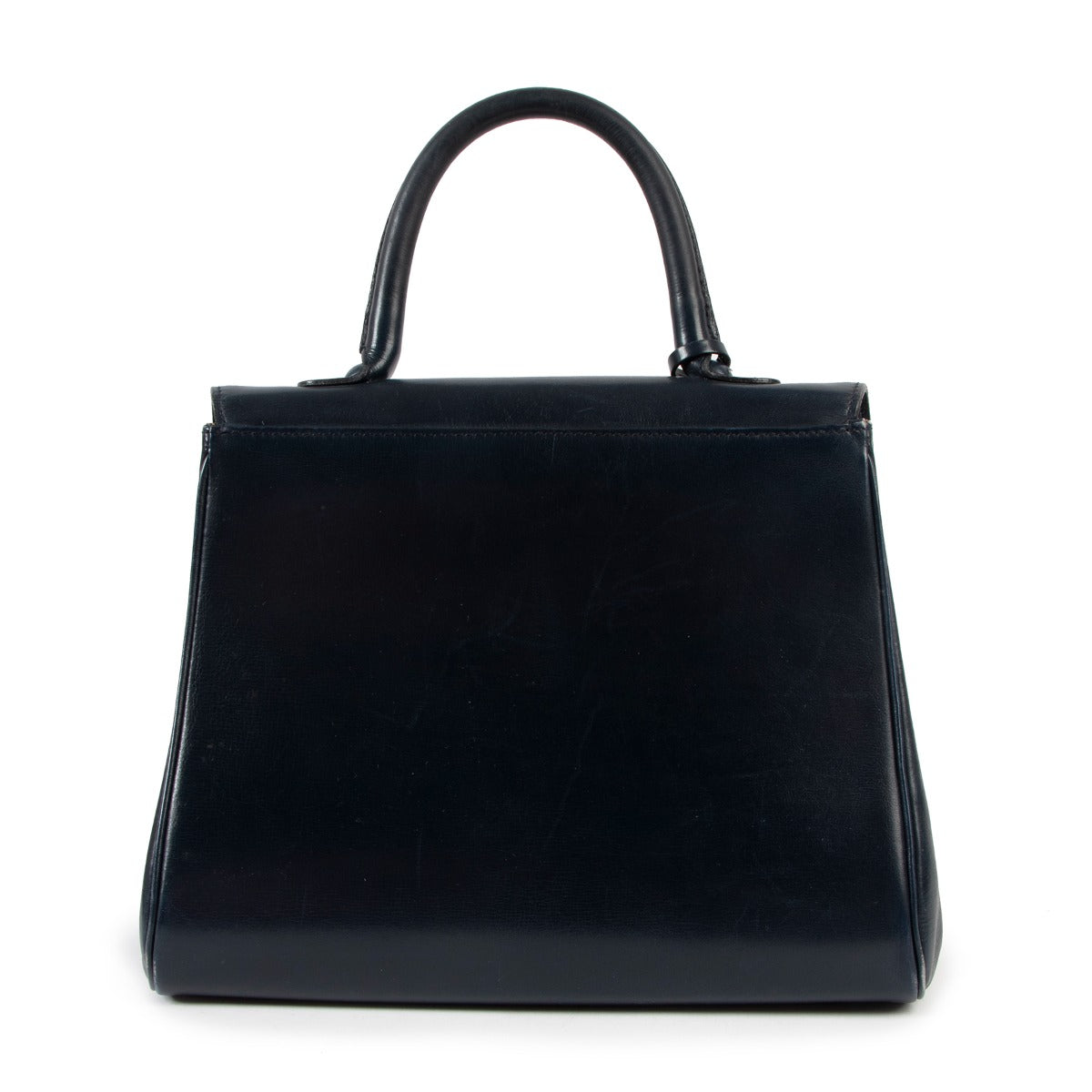 Second hand authentic vintage Delvaux Blue Brillant MM Vintage Handbag