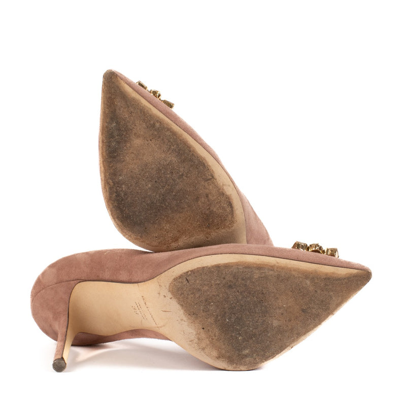 Dolce & Gabbana Dusty Roze Suède Pumps