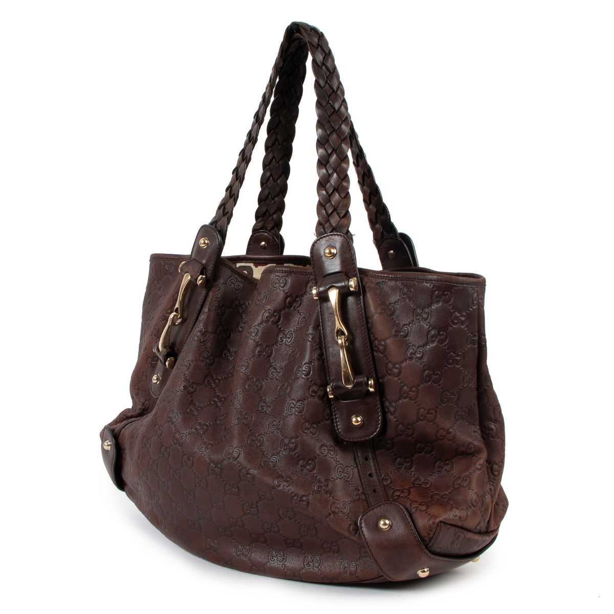 Gucci Brown Guccissima Medium Pelham Hobo Shoulder Bag