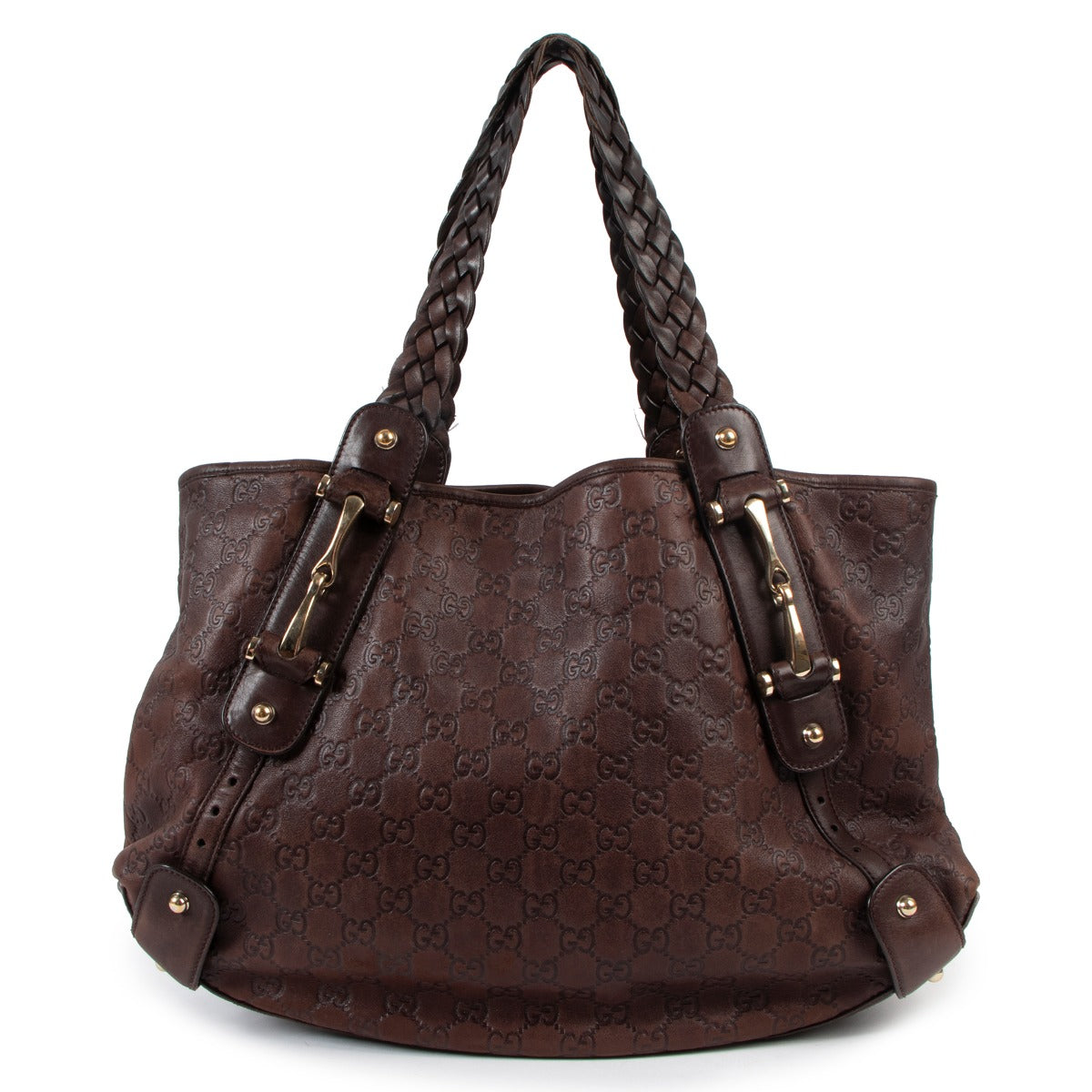 Gucci Brown Guccissima Medium Pelham Hobo Shoulder Bag