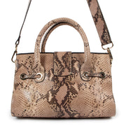 Buy online authentic second hand Jimmy Choo Rosalie Python-Embossed Top Handle Bag in good condition at Labellov in Antwerp