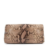 Jimmy Choo Rosalie Python-Embossed Top Handle Bag