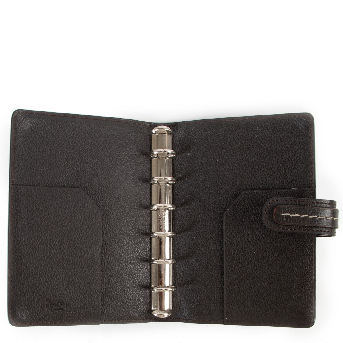 Shop authentic second hand luxury high-end designer vintage Delvaux Brown Modula PM Agenda Cover at Labellov