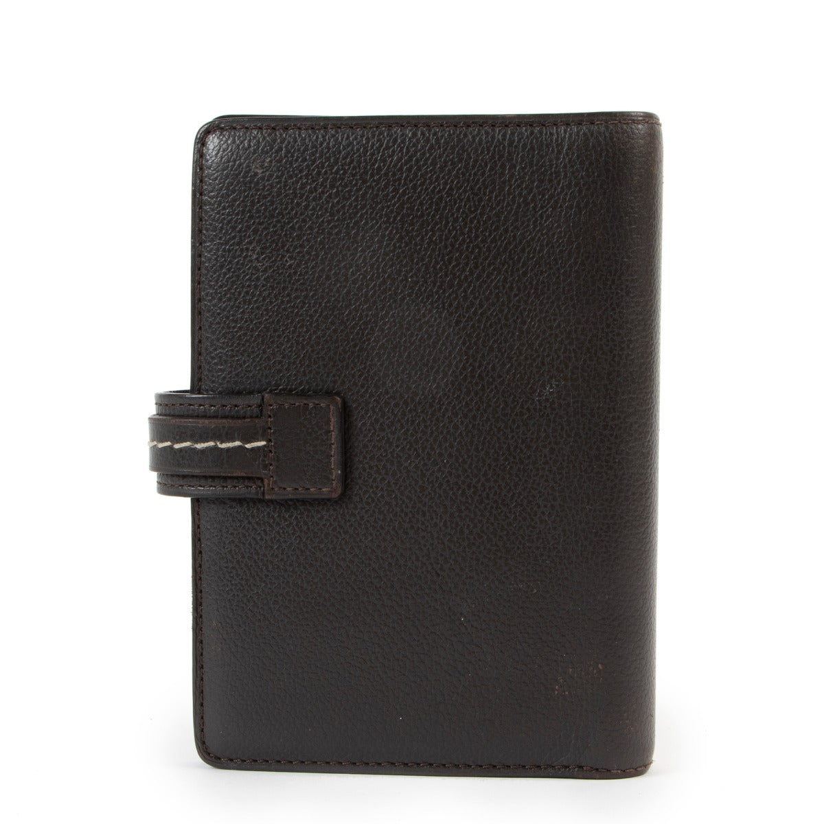 Shop authentic second hand luxury high-end designer vintage Delvaux Brown Modula PM Agenda Cover at Labellov