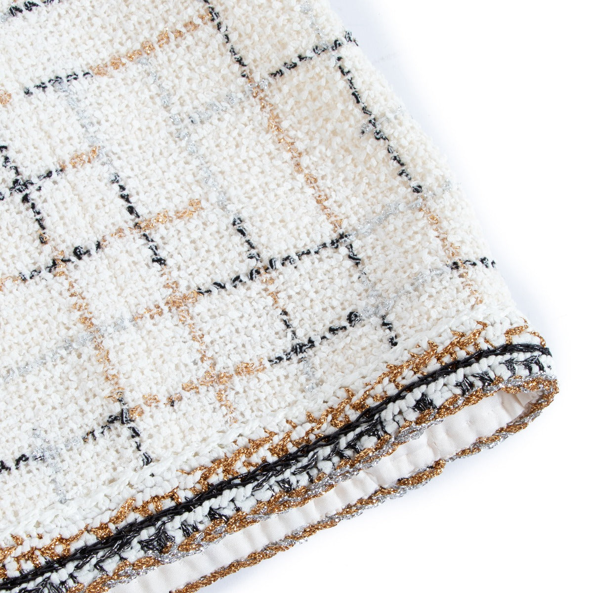 Chanel Zomer 2017 Witte Tweed Rok - Maat 38