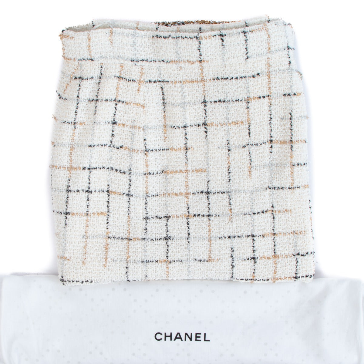 Chanel Zomer 2017 Witte Tweed Rok - Maat 38
