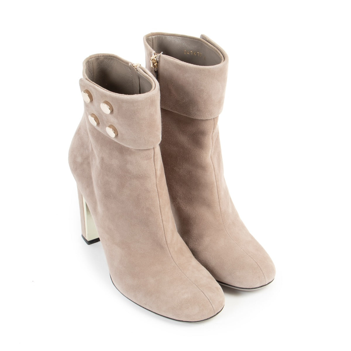 Gucci Grey Suede Ankle Boots