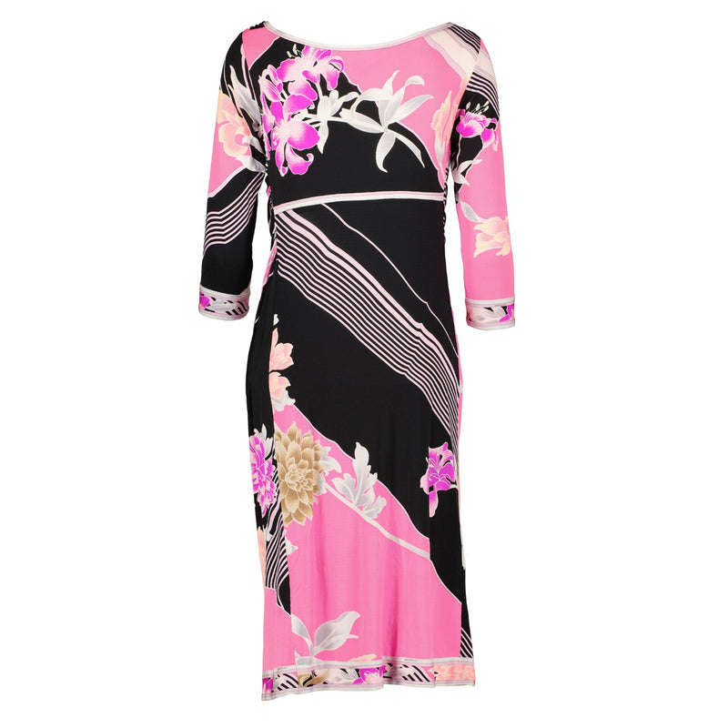 Leonard Multicolor Floral Print Wrap Dress