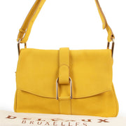 Buy an authentic second hand Delvaux Givry Yellow Shoulder Bag at Labellov