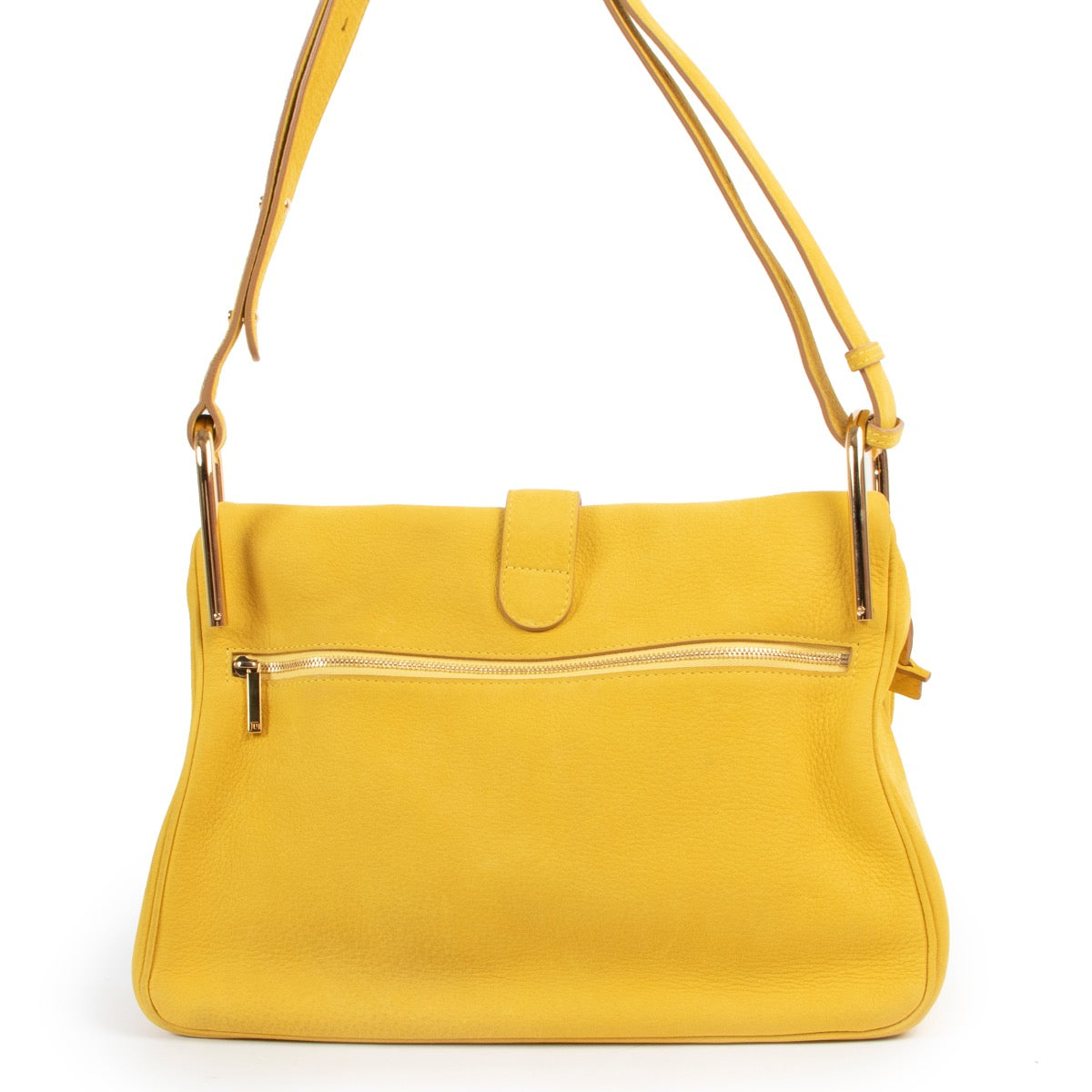 Buy an authentic second hand Delvaux Givry Yellow Shoulder Bag at Labellov