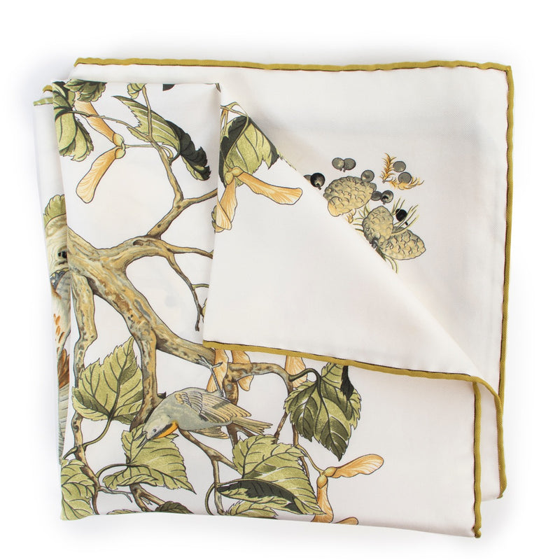 Buy an authentic second hand Hermès Carré Au Cœur Des Bois Silk Scarf at Labellov