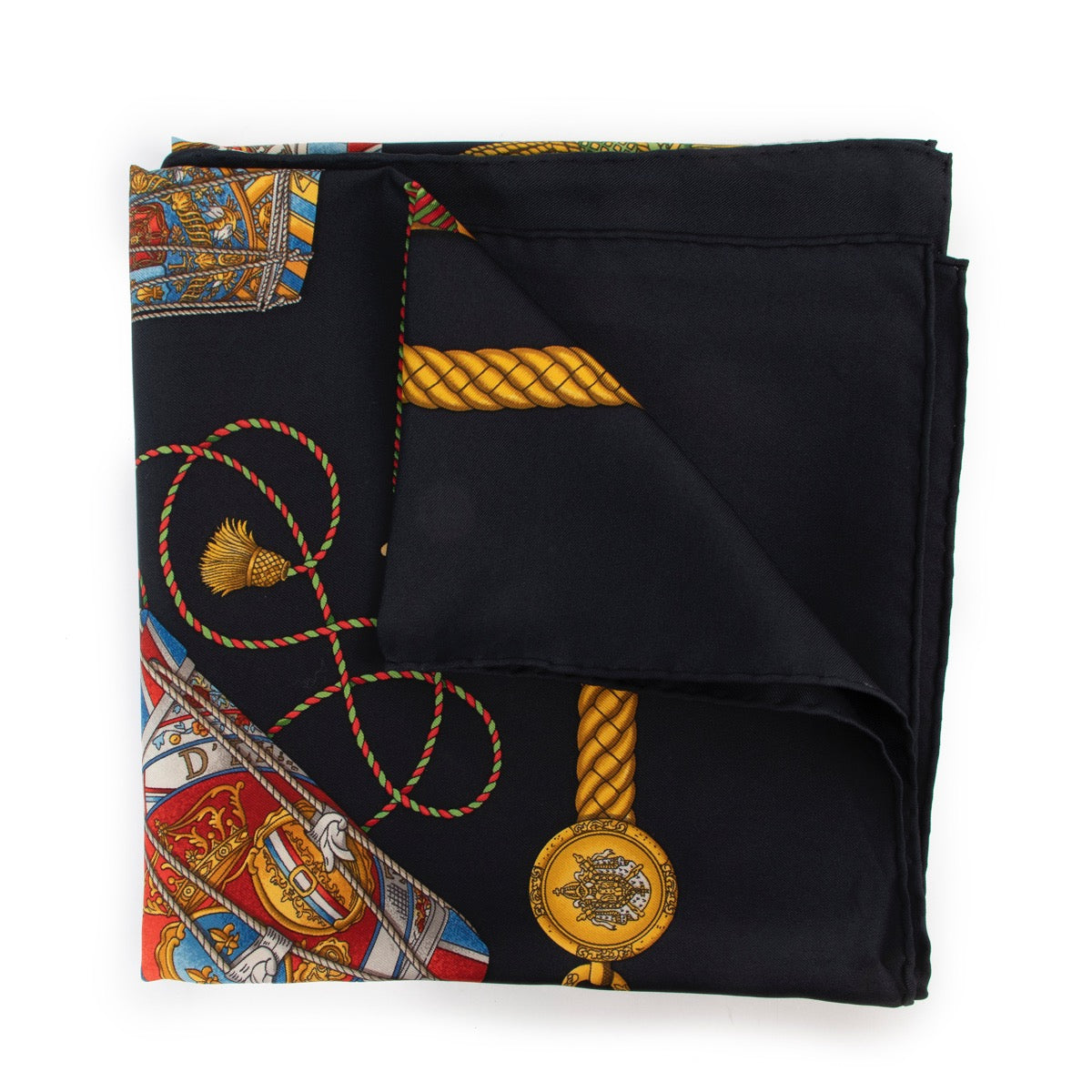 Buy a 100% authentic second hand Carré Hermès Les Tambours Silk Scarf at Labellov
