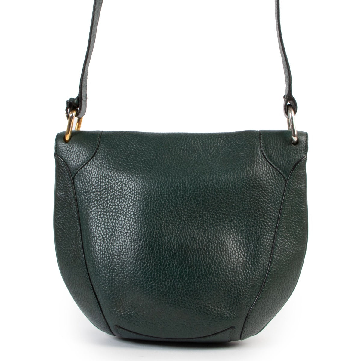 Shop safe online Delvaux green crossbody bag in good condition, Shop online 100% authentic Delvaux crossbody bag in good condition, Preloved Delvaux bag in good condition.